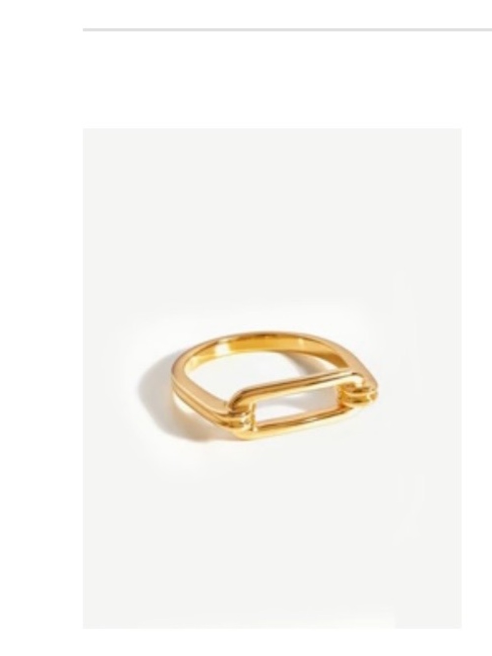 Missoma Ovate ring (18ct gold vermeil)